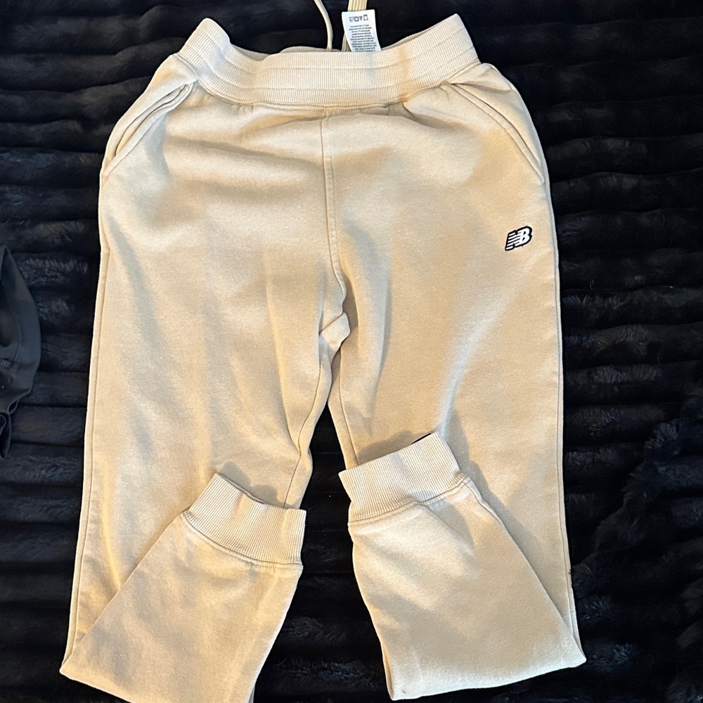 New Balance Kids Cream Jogger Sweatpants